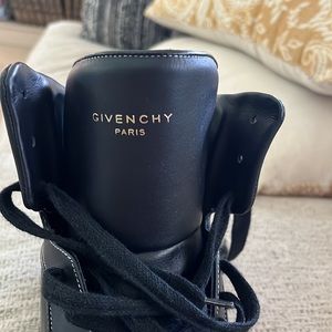 Givenchy paris black high top means sneakers